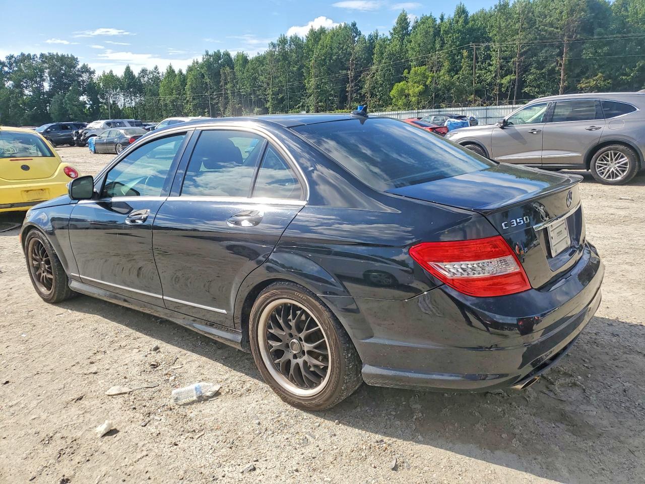 2009 Mercedes-benz C 350 Black vin: WDDGF56X19R050127
