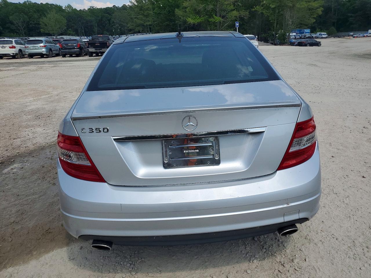 2008 Mercedes-benz C 350 Silver vin: WDDGF56X28F043154