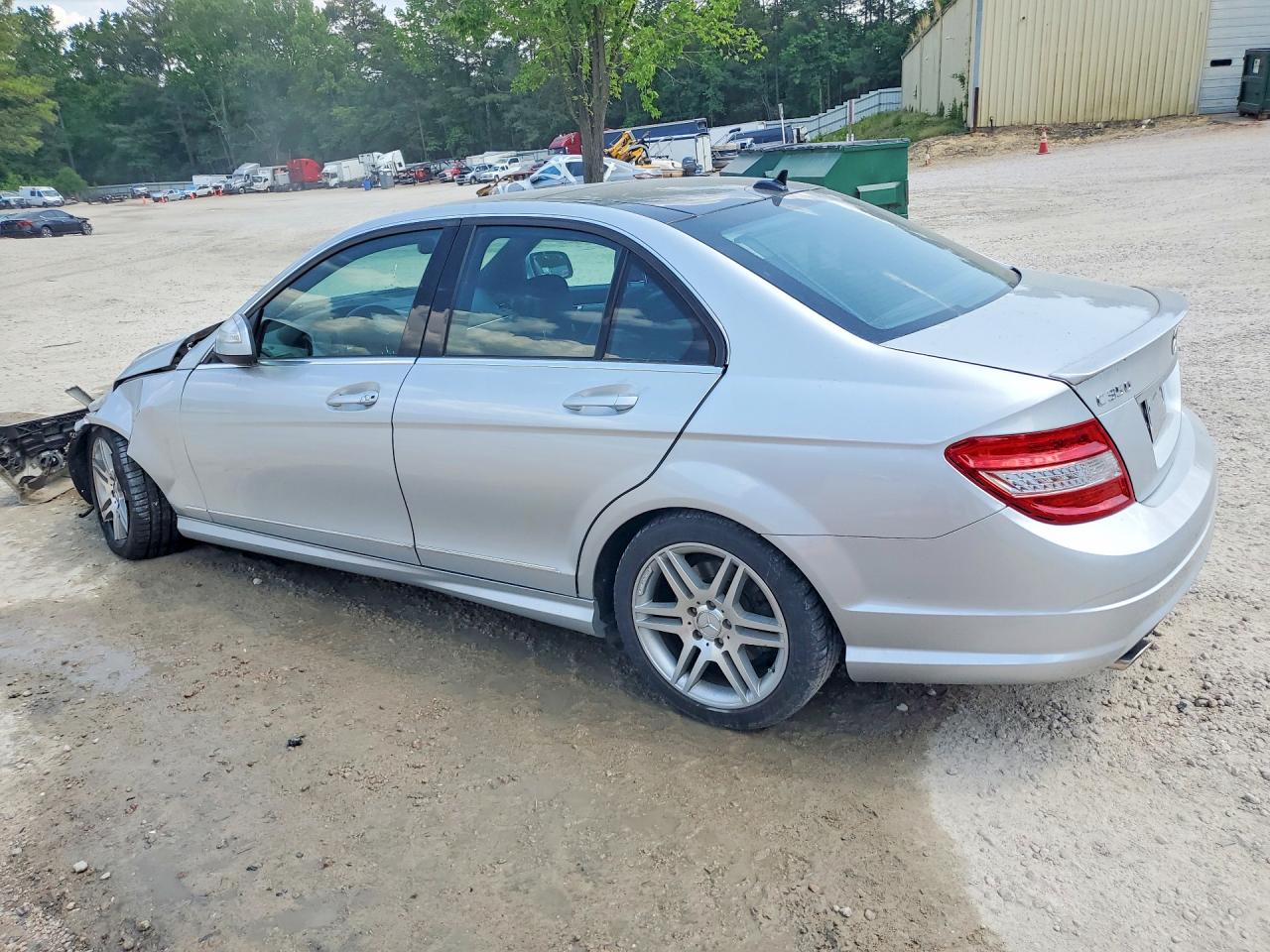 2008 Mercedes-benz C 350 Silver vin: WDDGF56X28F043154