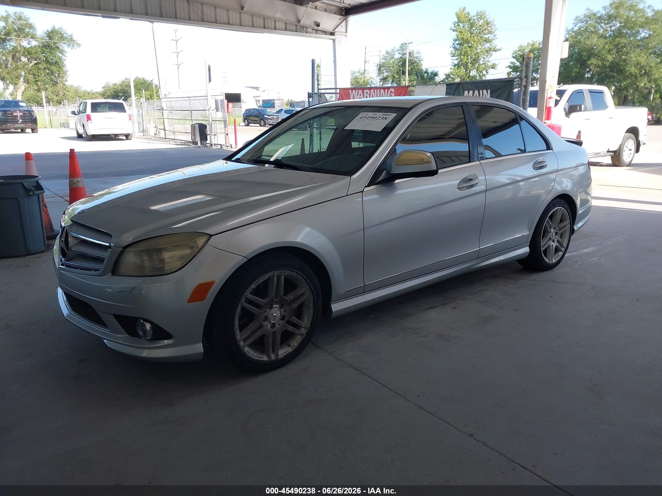 2008 Mercedes-benz C 350 Sport Silver vin: WDDGF56X28F067714