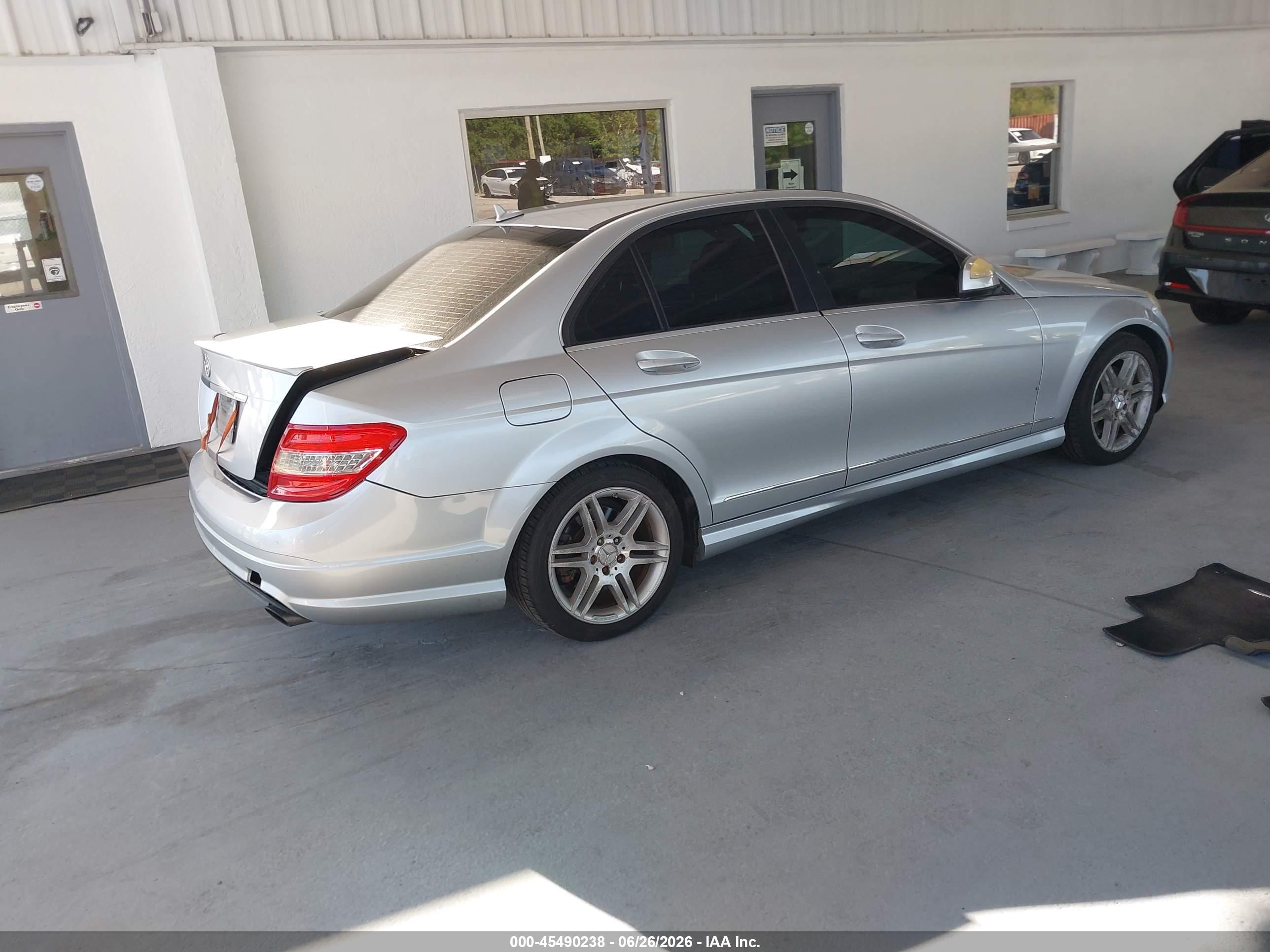 2008 Mercedes-benz C 350 Sport Silver vin: WDDGF56X28F067714