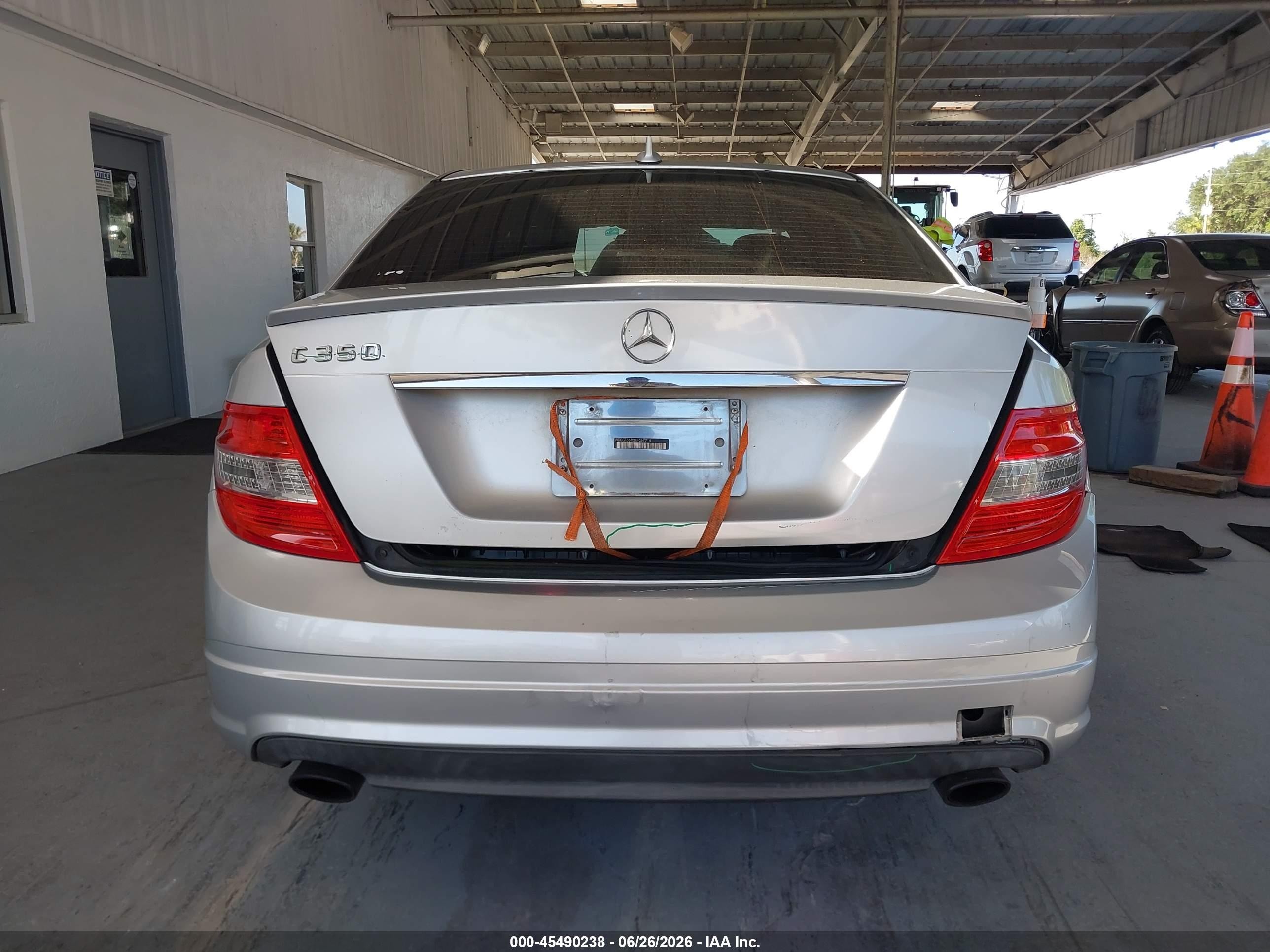 2008 Mercedes-benz C 350 Sport Silver vin: WDDGF56X28F067714