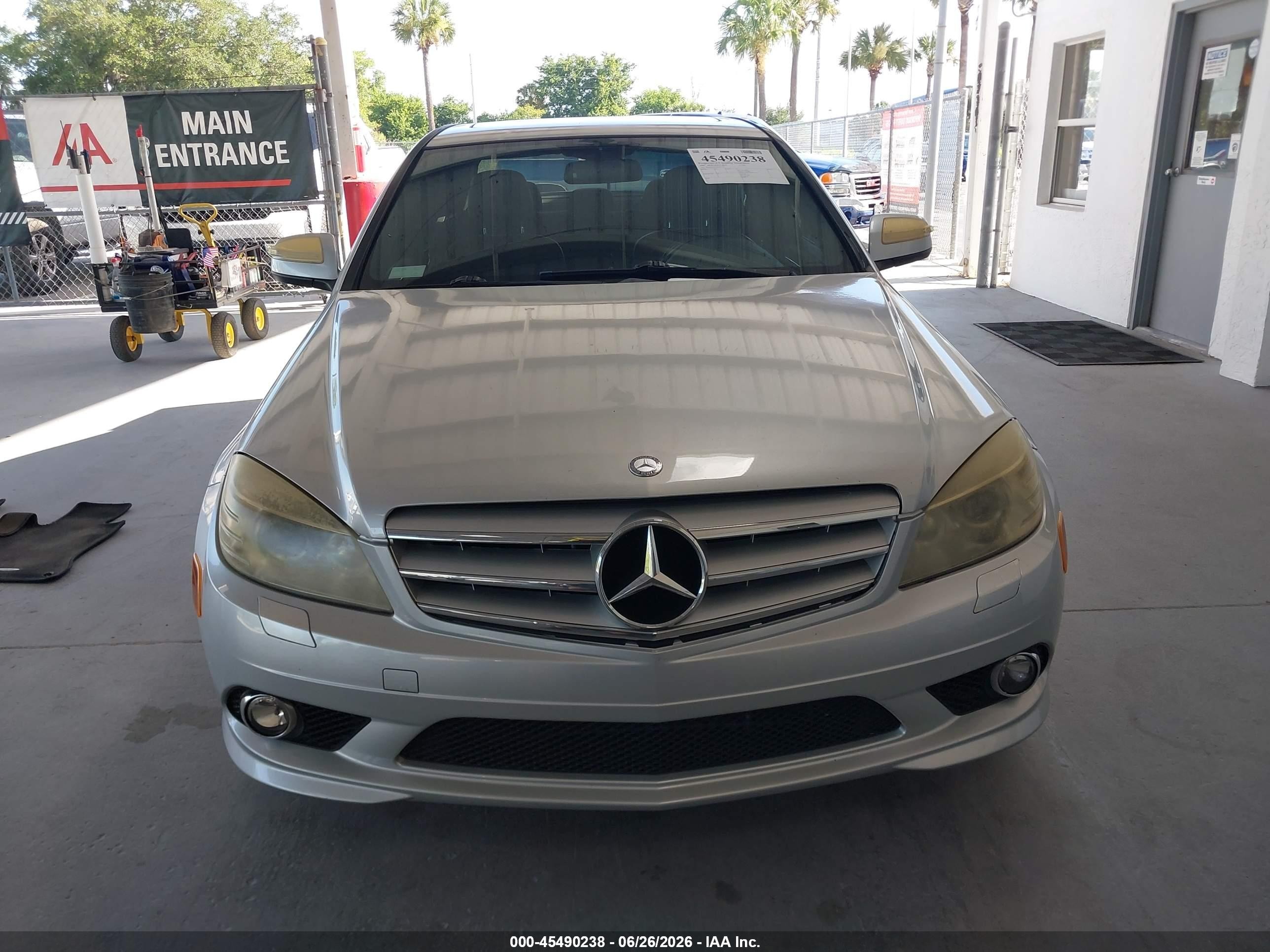 2008 Mercedes-benz C 350 Sport Silver vin: WDDGF56X28F067714
