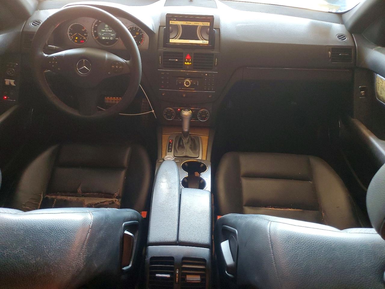 2008 Mercedes-benz C 350 Black vin: WDDGF56X28F104938