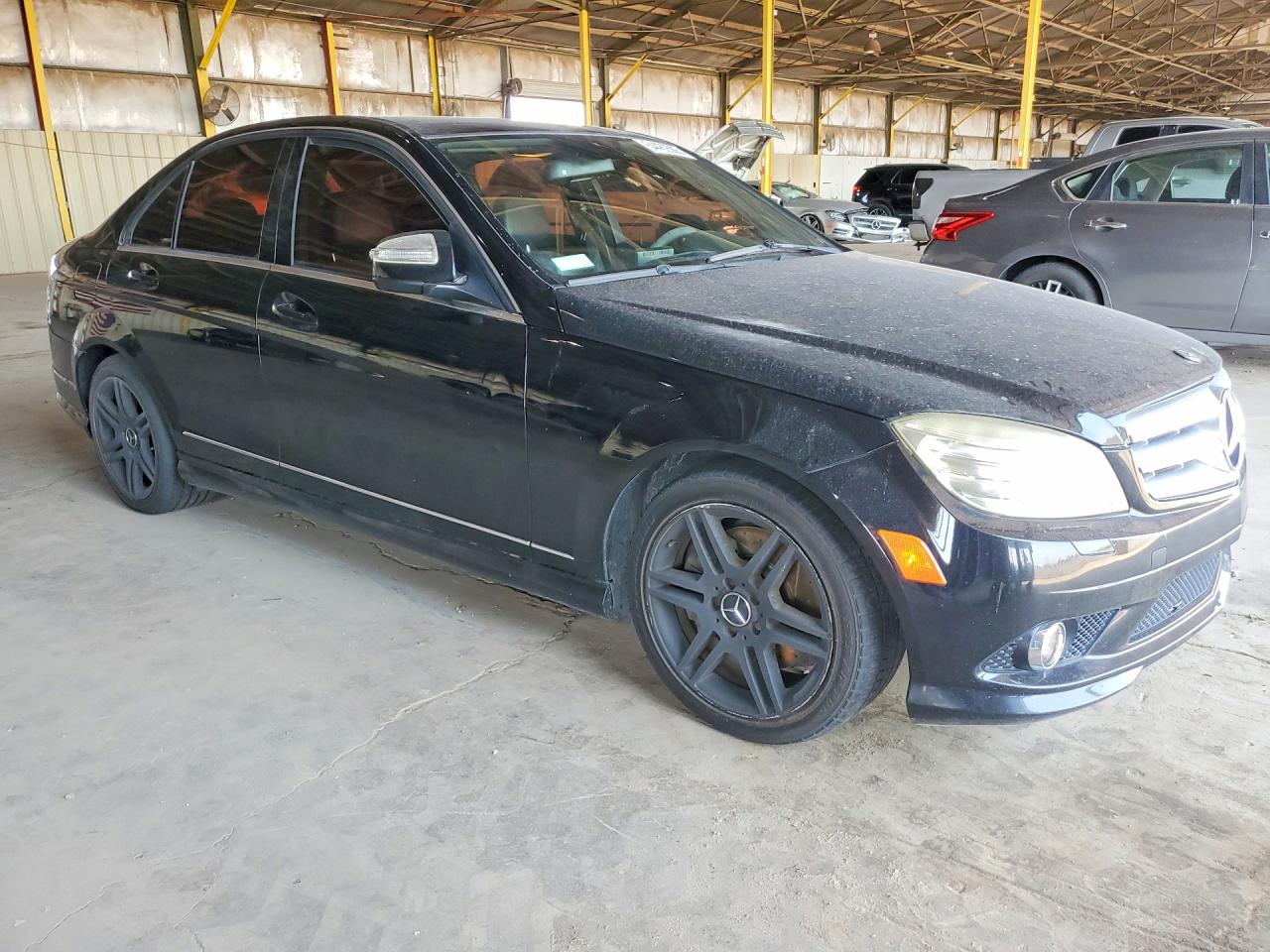 2008 Mercedes-benz C 350 Black vin: WDDGF56X28F104938