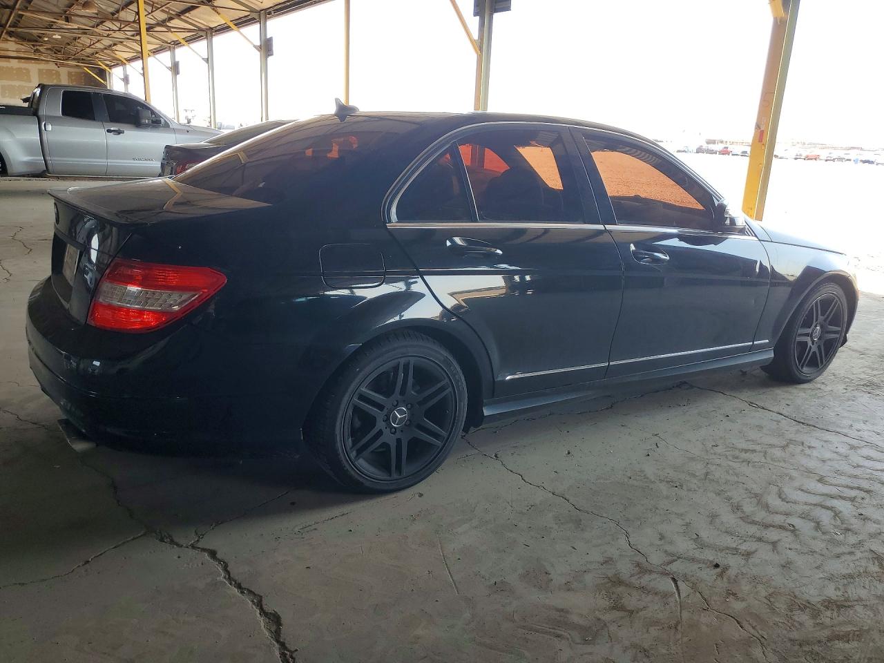 2008 Mercedes-benz C 350 Black vin: WDDGF56X28F104938