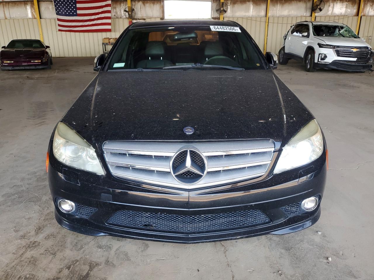 2008 Mercedes-benz C 350 Black vin: WDDGF56X28F104938
