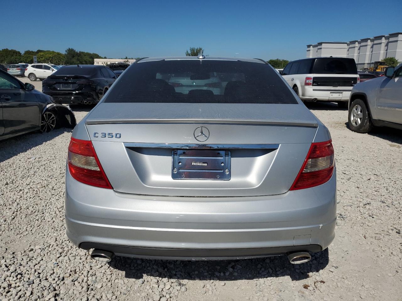 2009 Mercedes-benz C 350 Silver vin: WDDGF56X29R045843