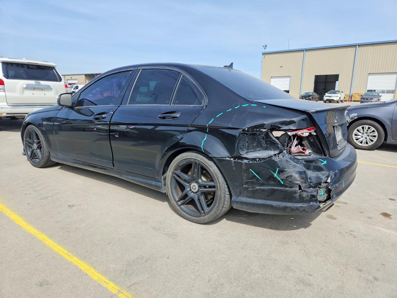2008 Mercedes-benz C 350 Black vin: WDDGF56X38F017274