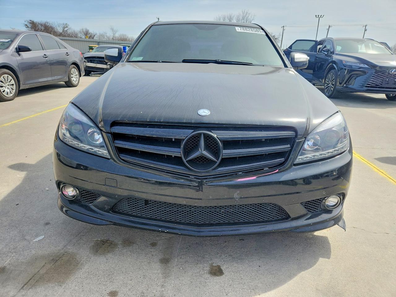 2008 Mercedes-benz C 350 Black vin: WDDGF56X38F017274