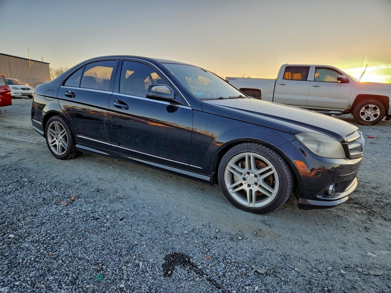 2008 Mercedes-benz C 350 Black vin: WDDGF56X38R025597