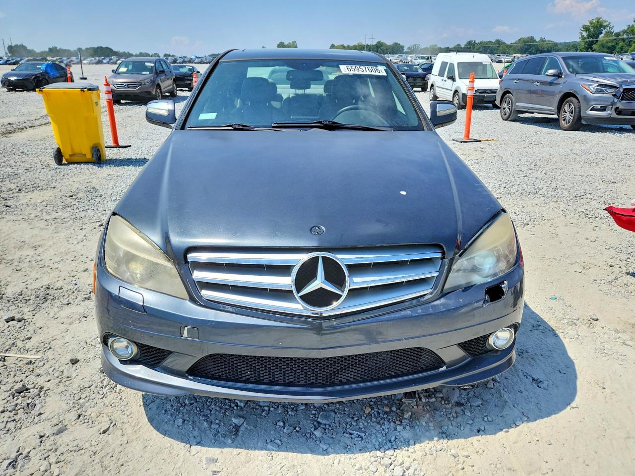 2008 Mercedes-benz C 350 Gray vin: WDDGF56X38R026538