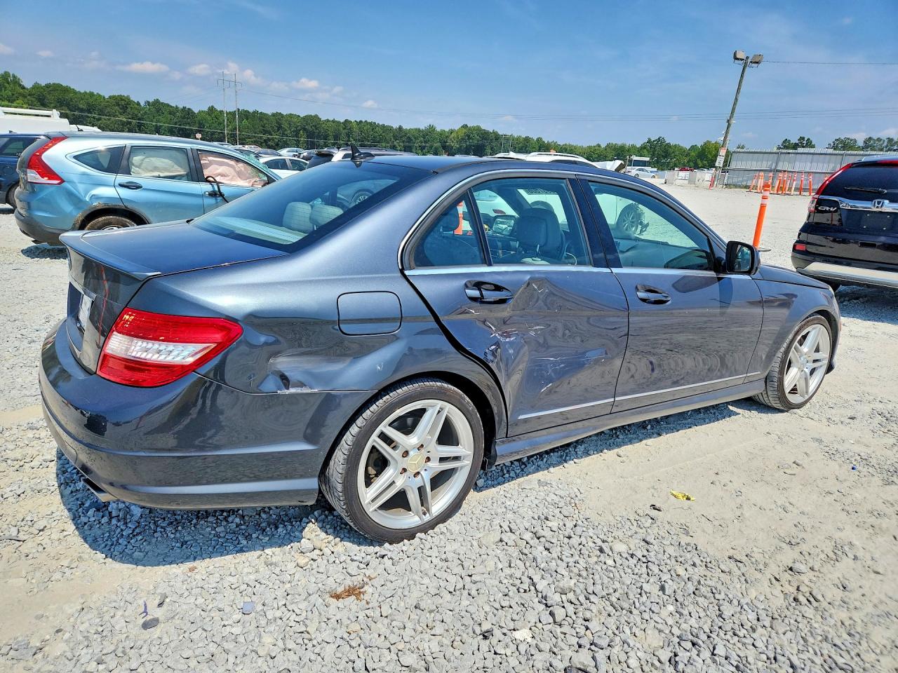 2008 Mercedes-benz C 350 Gray vin: WDDGF56X38R026538
