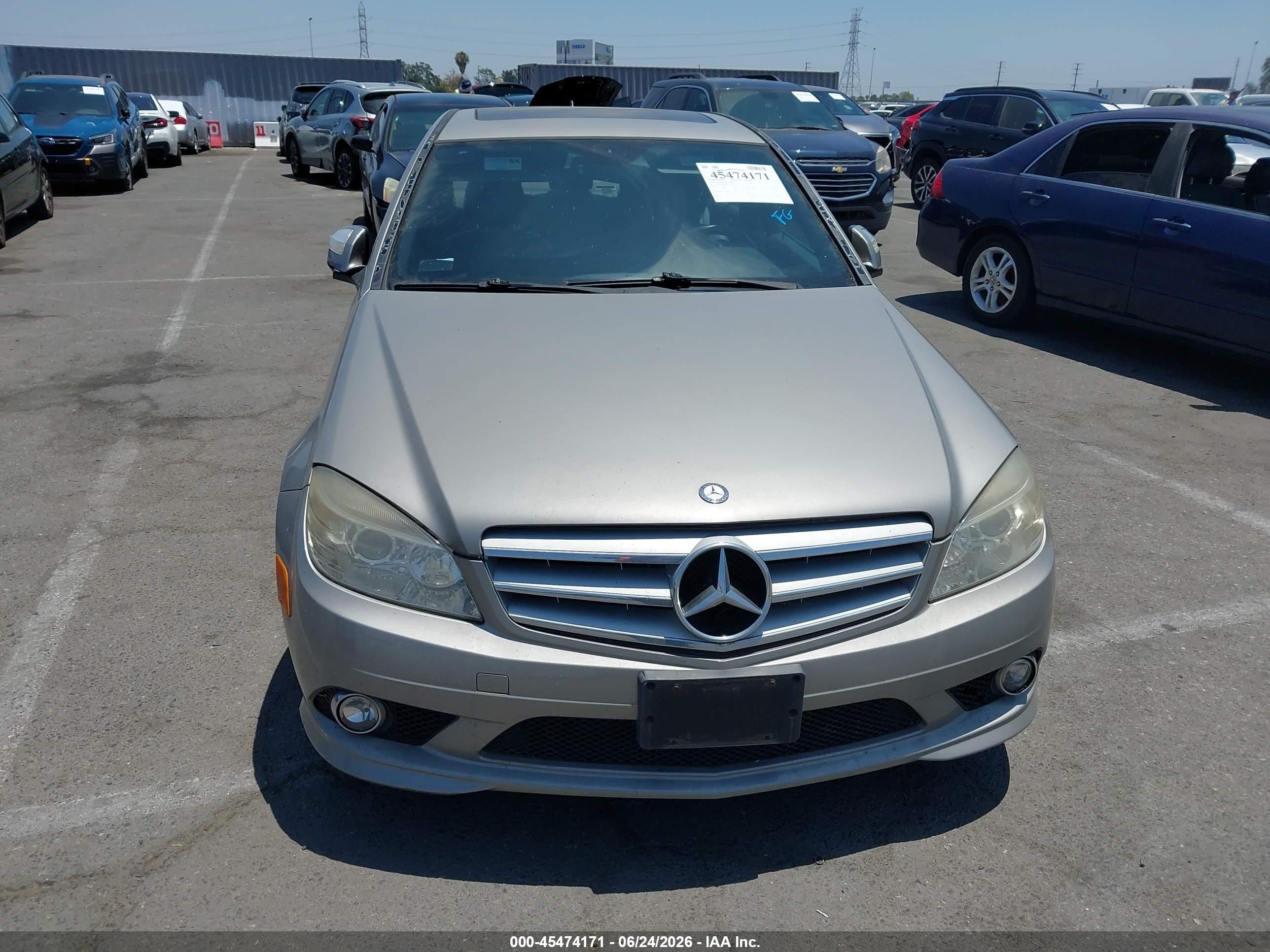 2008 Mercedes-benz C 350 Sport Silver vin: WDDGF56X38R031075