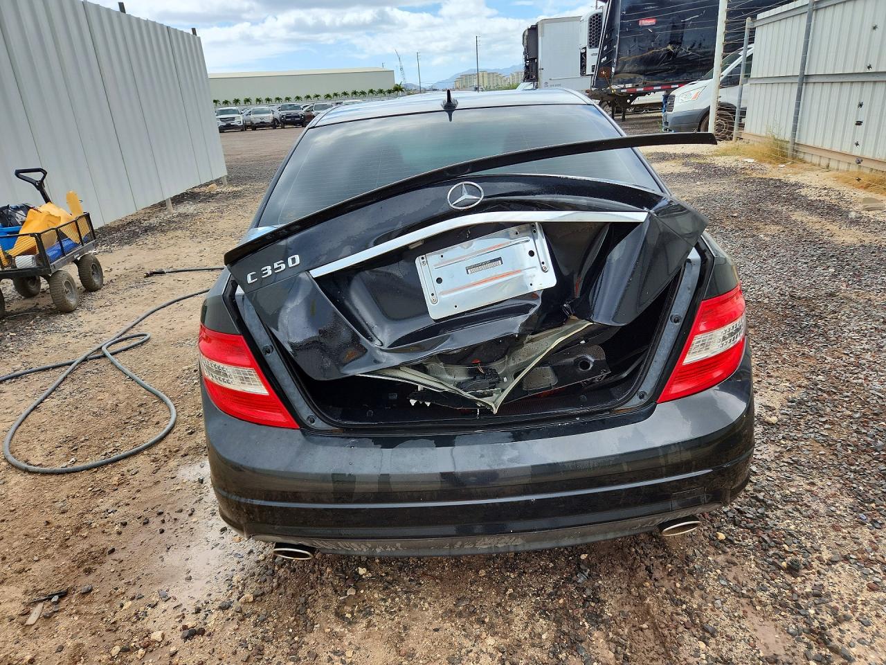 2008 Mercedes-benz C 350 Black vin: WDDGF56X48F069285