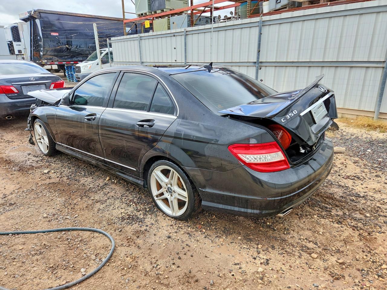 2008 Mercedes-benz C 350 Black vin: WDDGF56X48F069285