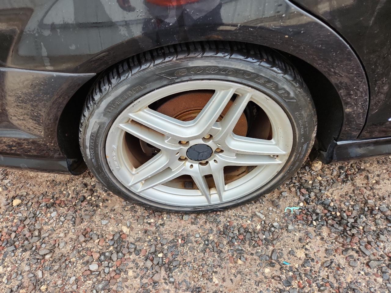 2008 Mercedes-benz C 350 Black vin: WDDGF56X48F069285 Damage: Right Rear Wheel, Chipped, 4
