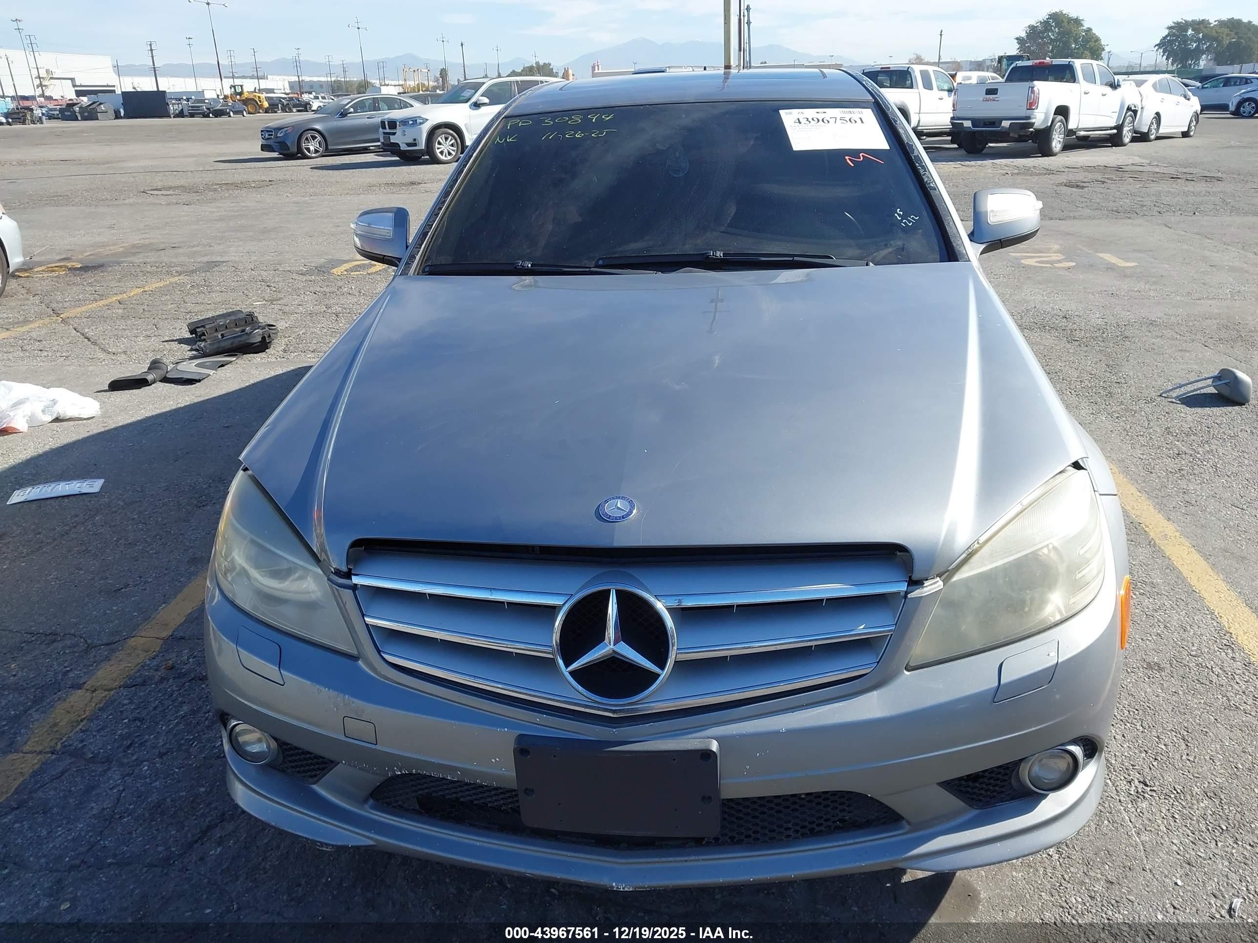 2008 Mercedes-benz C 350 Sport Серый vin: WDDGF56X58F036943