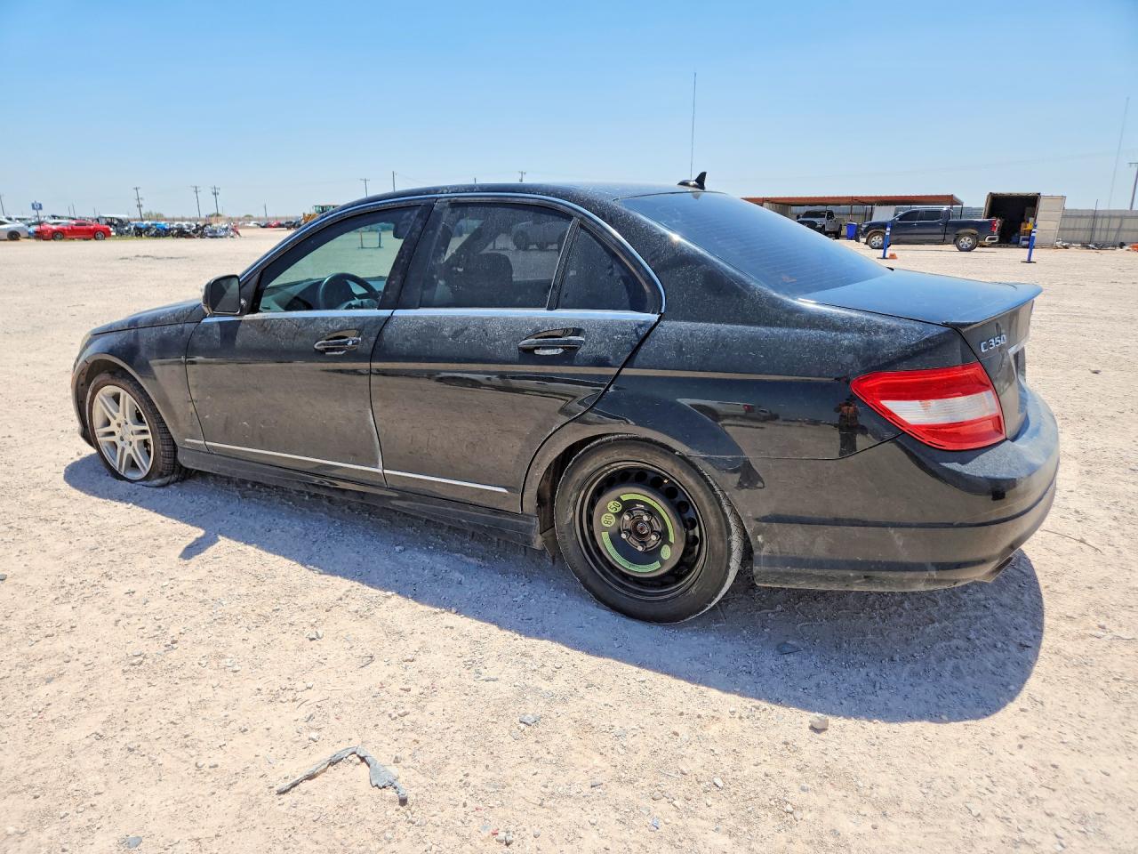 2008 Mercedes-benz C 350 Black vin: WDDGF56X58F039096