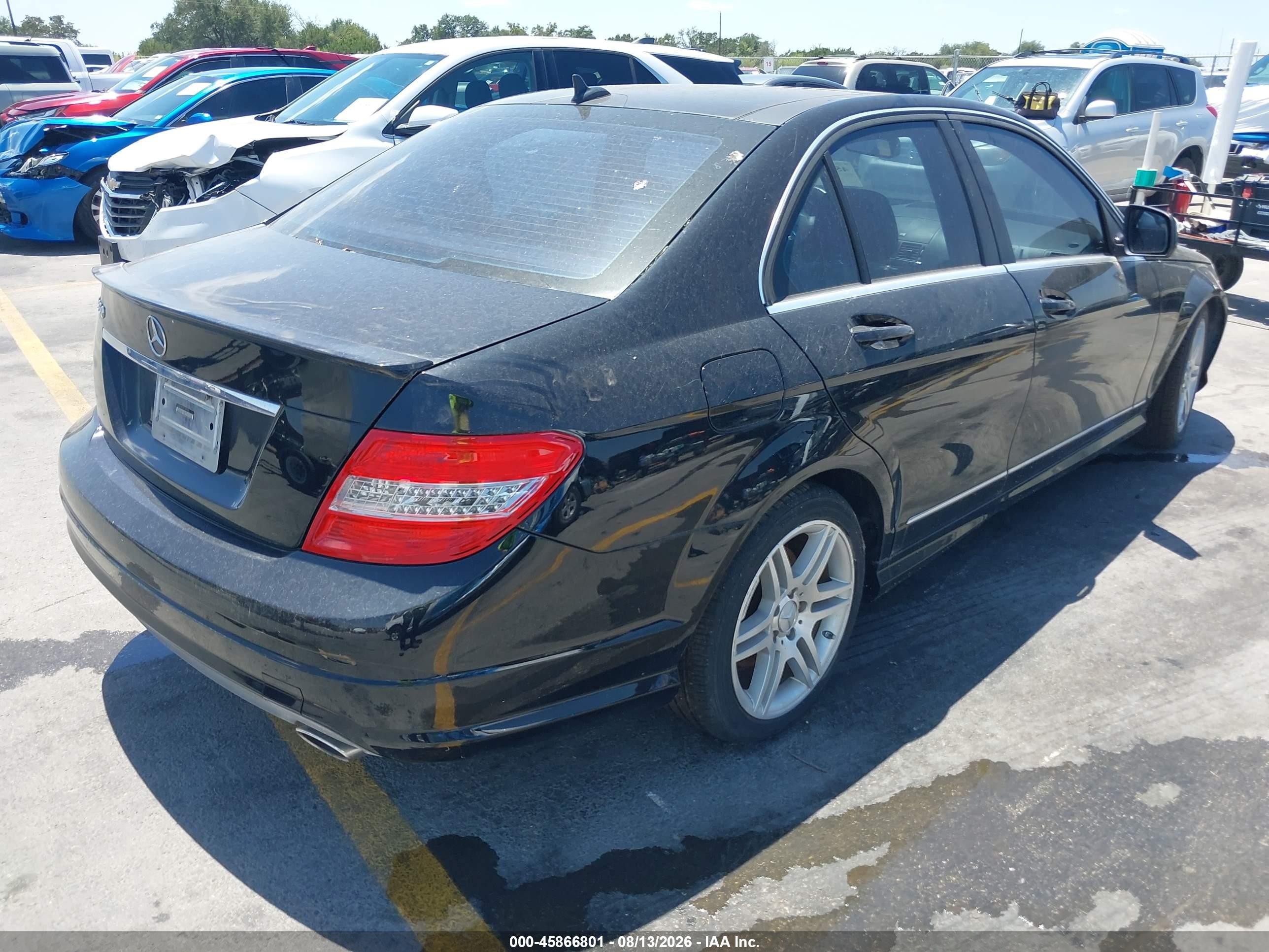 2008 Mercedes-benz C 350 Sport Dark Blue vin: WDDGF56X58F138274
