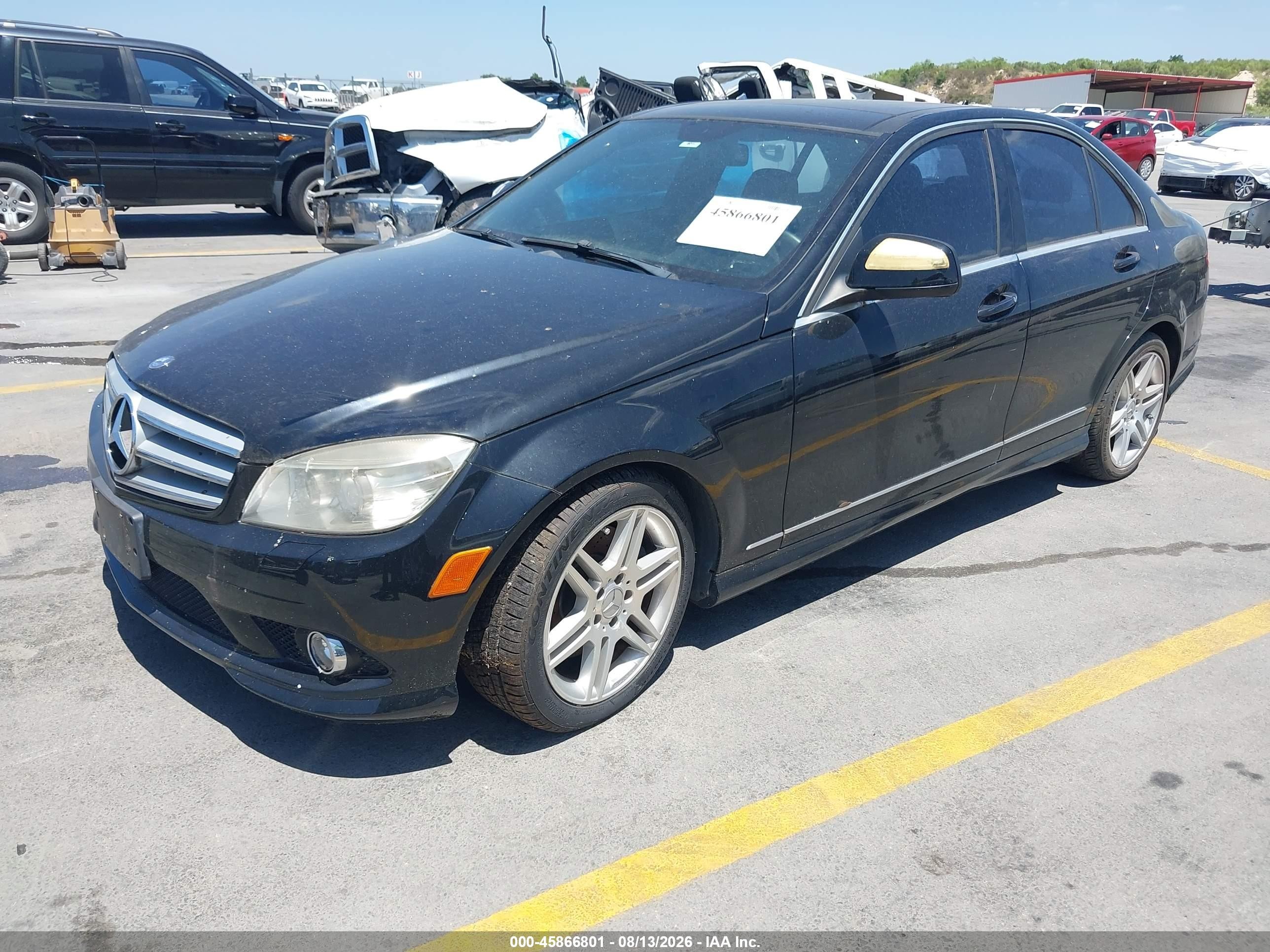 2008 Mercedes-benz C 350 Sport Dark Blue vin: WDDGF56X58F138274