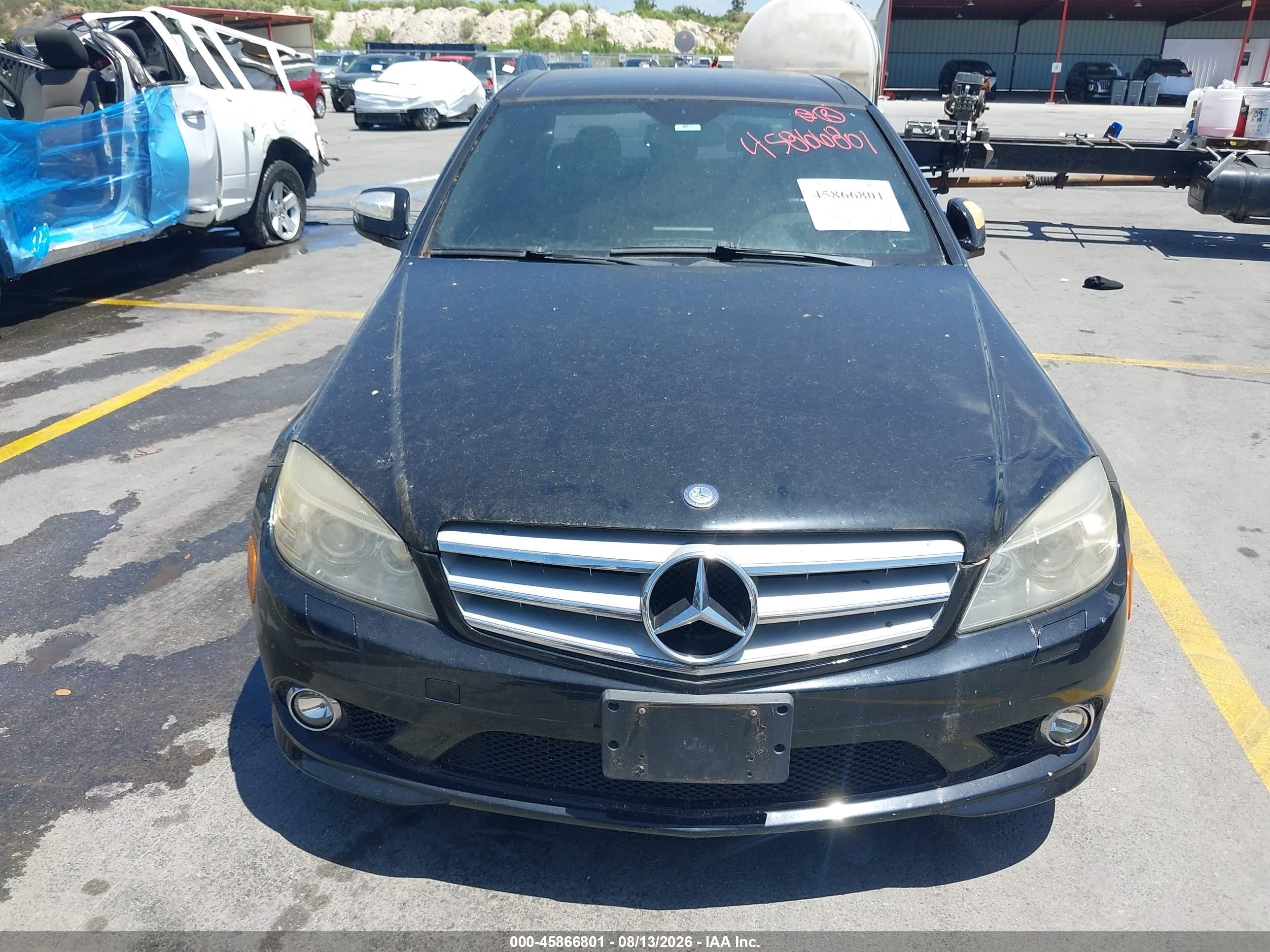 2008 Mercedes-benz C 350 Sport Dark Blue vin: WDDGF56X58F138274