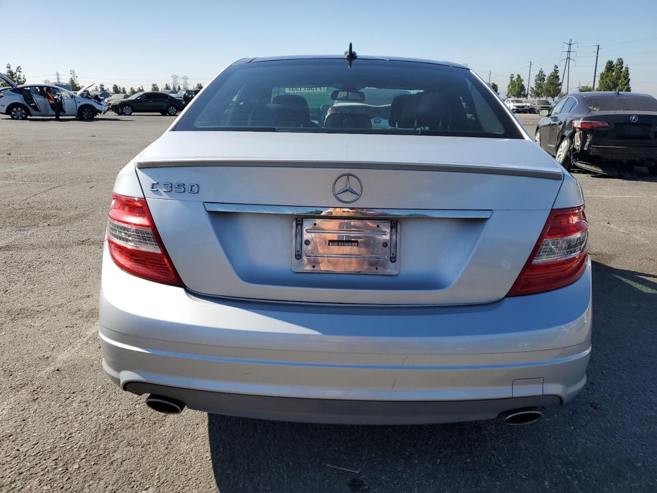2008 Mercedes-benz C 350 Silver vin: WDDGF56X58F138534
