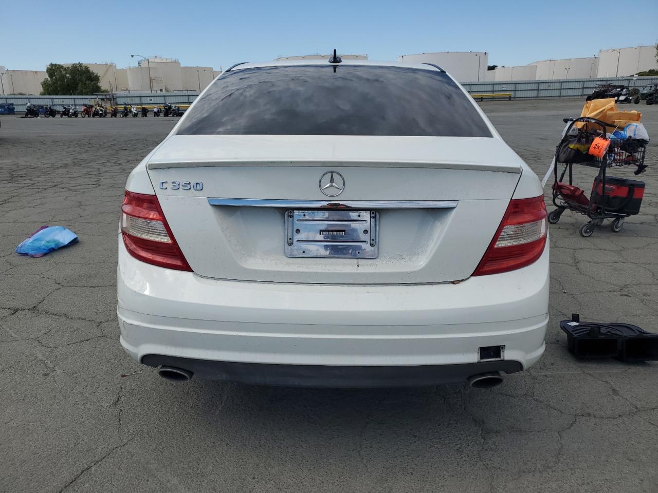 2008 Mercedes-benz C 350 White vin: WDDGF56X58F145418