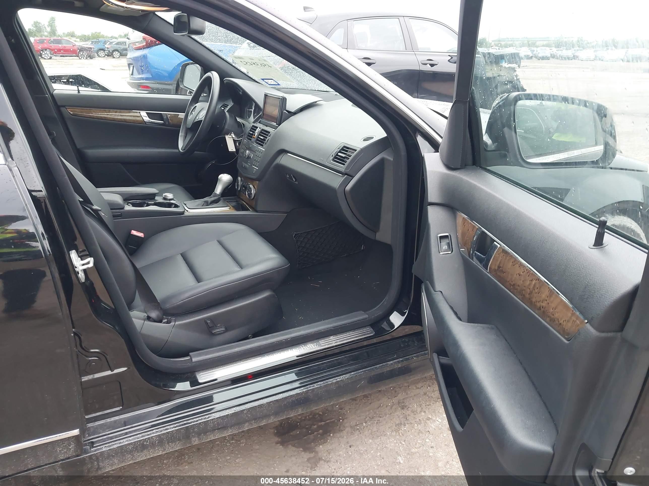 2008 Mercedes-benz C 350 Sport Black vin: WDDGF56X58F155821