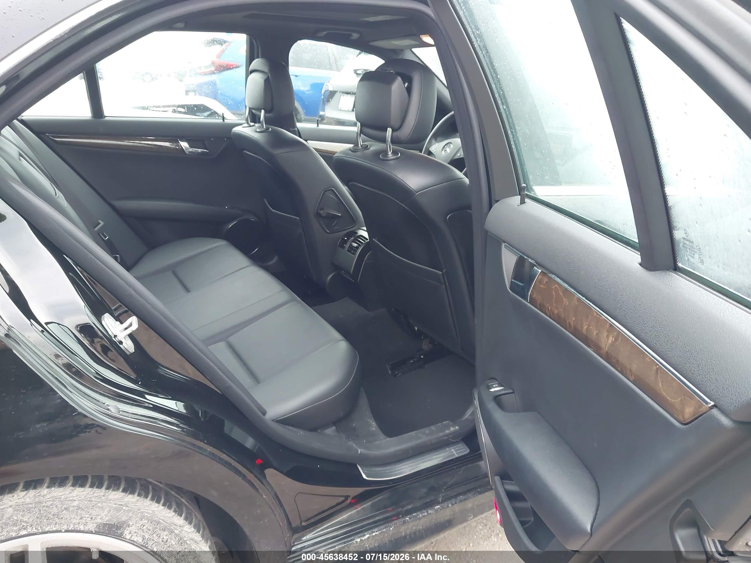 2008 Mercedes-benz C 350 Sport Black vin: WDDGF56X58F155821