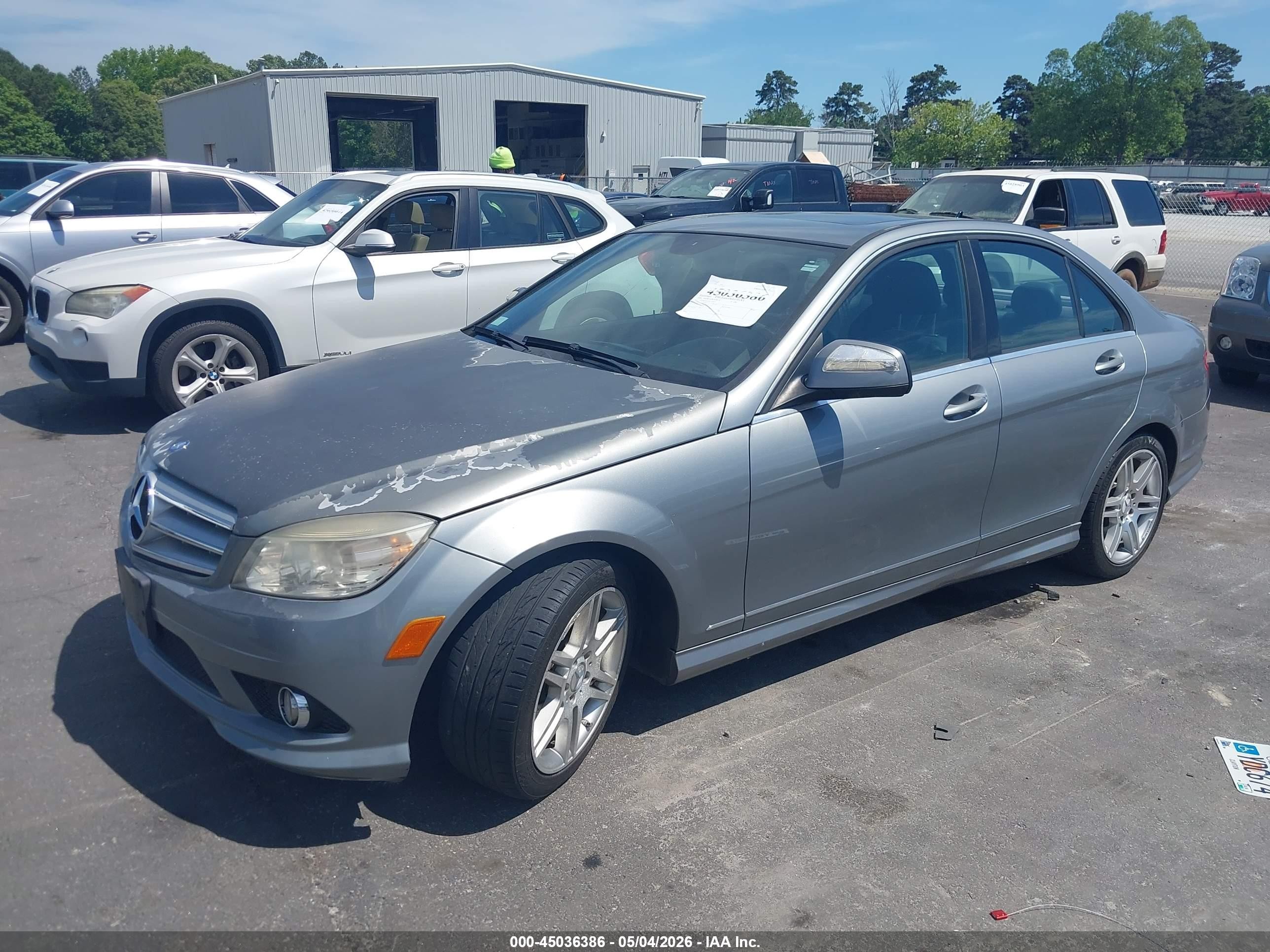 2008 Mercedes-benz C 350 Sport Gray vin: WDDGF56X58F170545