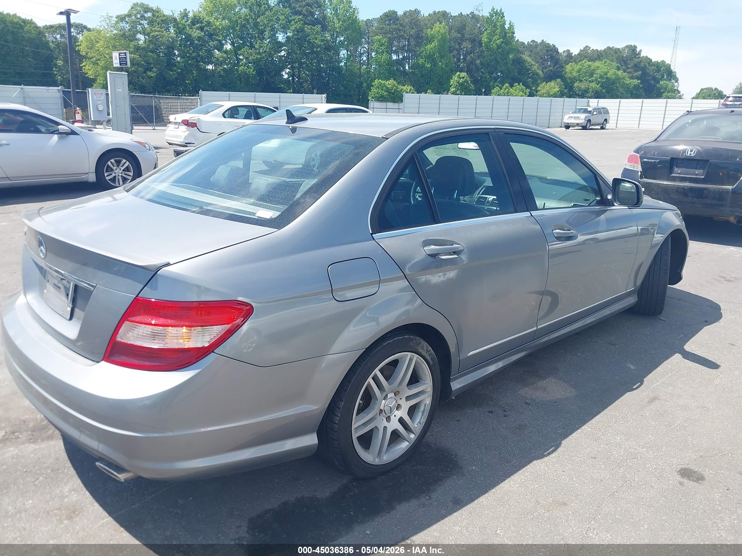 2008 Mercedes-benz C 350 Sport Gray vin: WDDGF56X58F170545