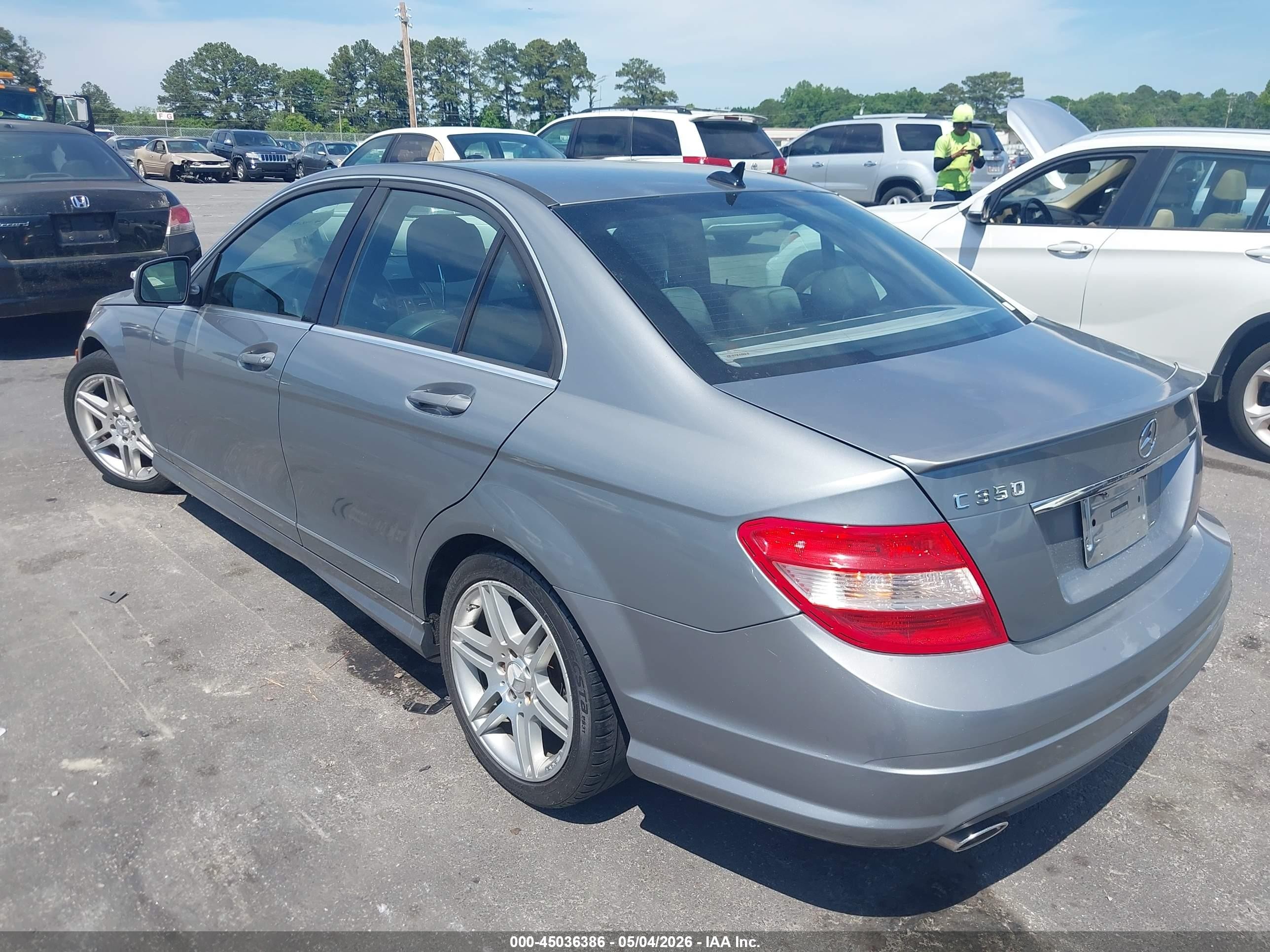 2008 Mercedes-benz C 350 Sport Gray vin: WDDGF56X58F170545