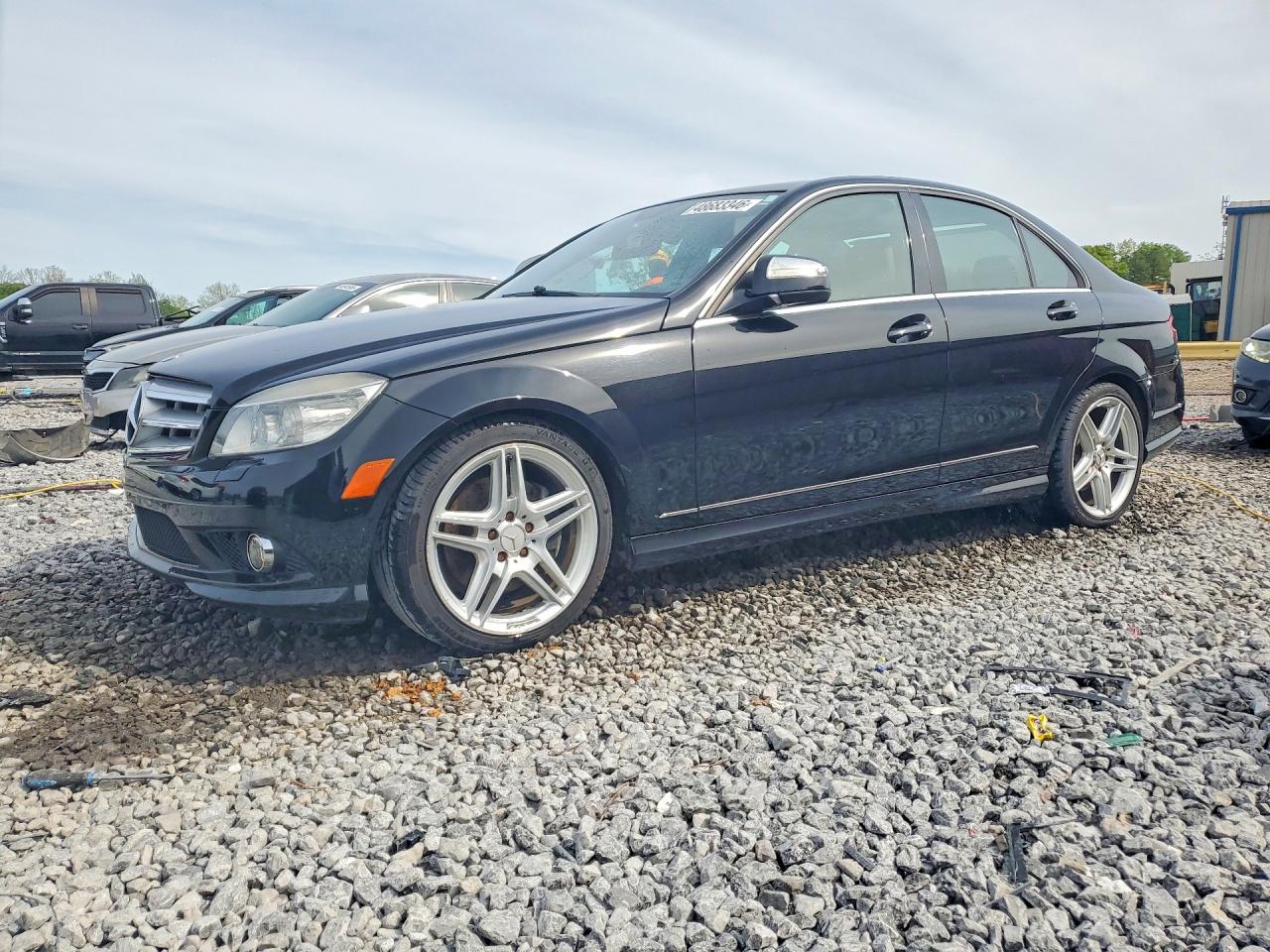 2008 Mercedes-benz C 350 Black vin: WDDGF56X58F177639
