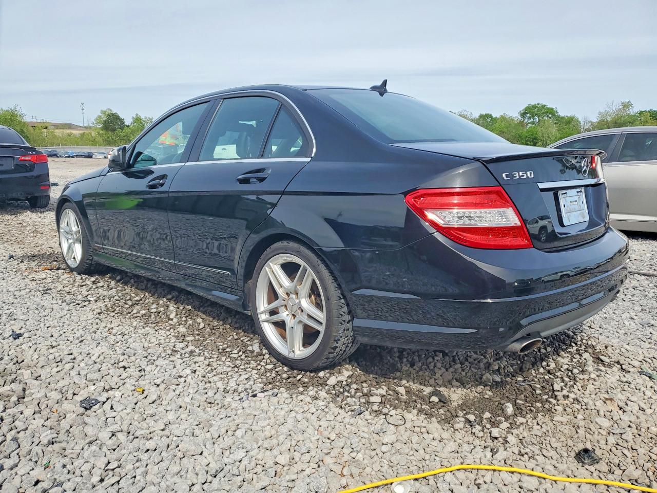 2008 Mercedes-benz C 350 Black vin: WDDGF56X58F177639