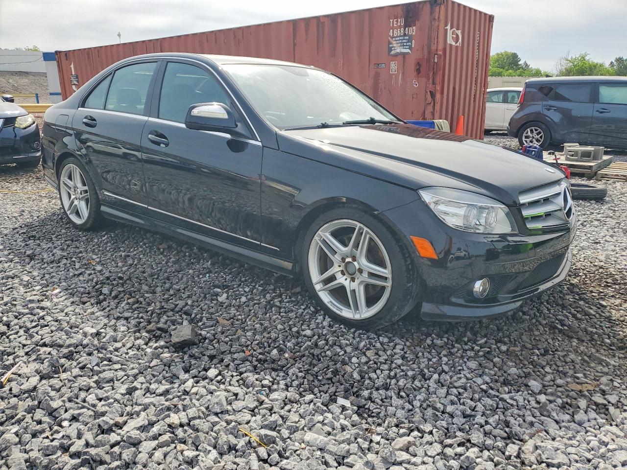 2008 Mercedes-benz C 350 Black vin: WDDGF56X58F177639