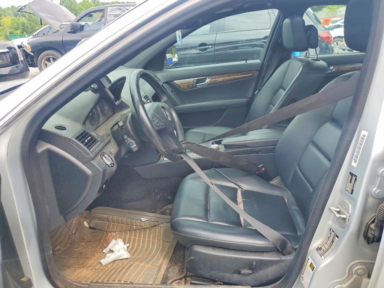 2008 Mercedes-benz C 350 Silver vin: WDDGF56X58R030381