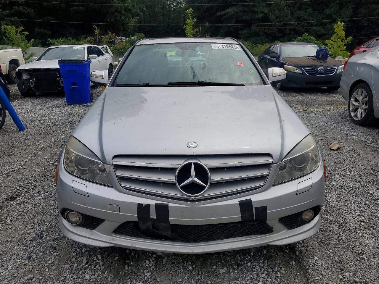2008 Mercedes-benz C 350 Silver vin: WDDGF56X58R030381