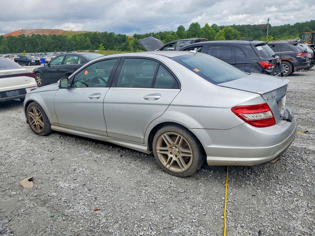 2008 Mercedes-benz C 350 Silver vin: WDDGF56X58R030381