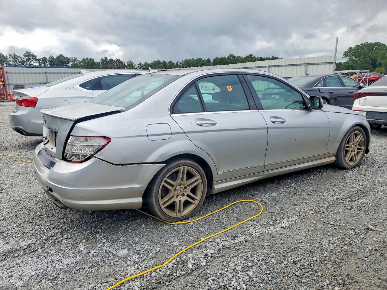 2008 Mercedes-benz C 350 Silver vin: WDDGF56X58R030381