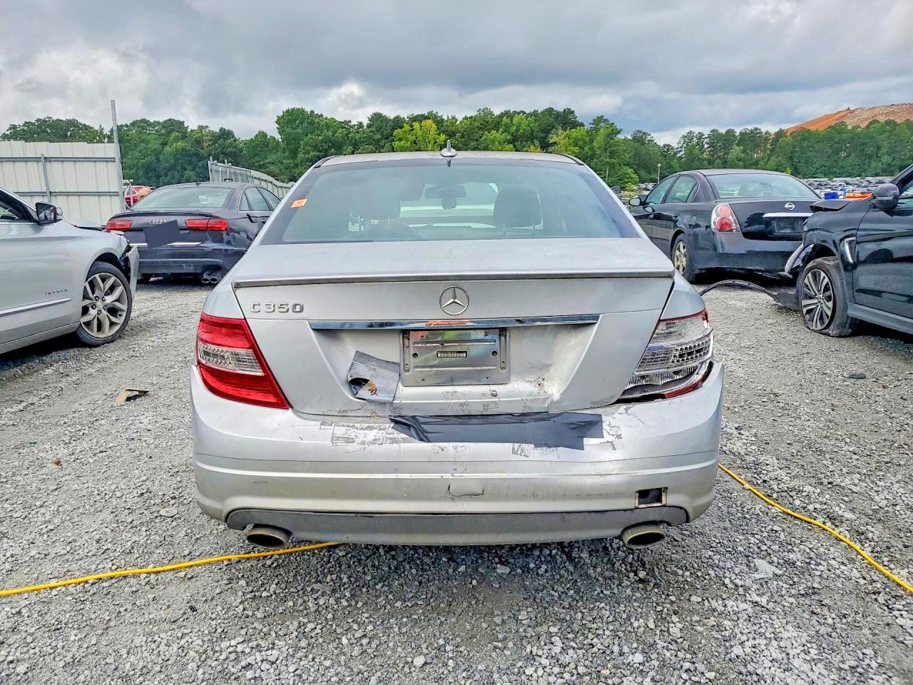 2008 Mercedes-benz C 350 Silver vin: WDDGF56X58R030381
