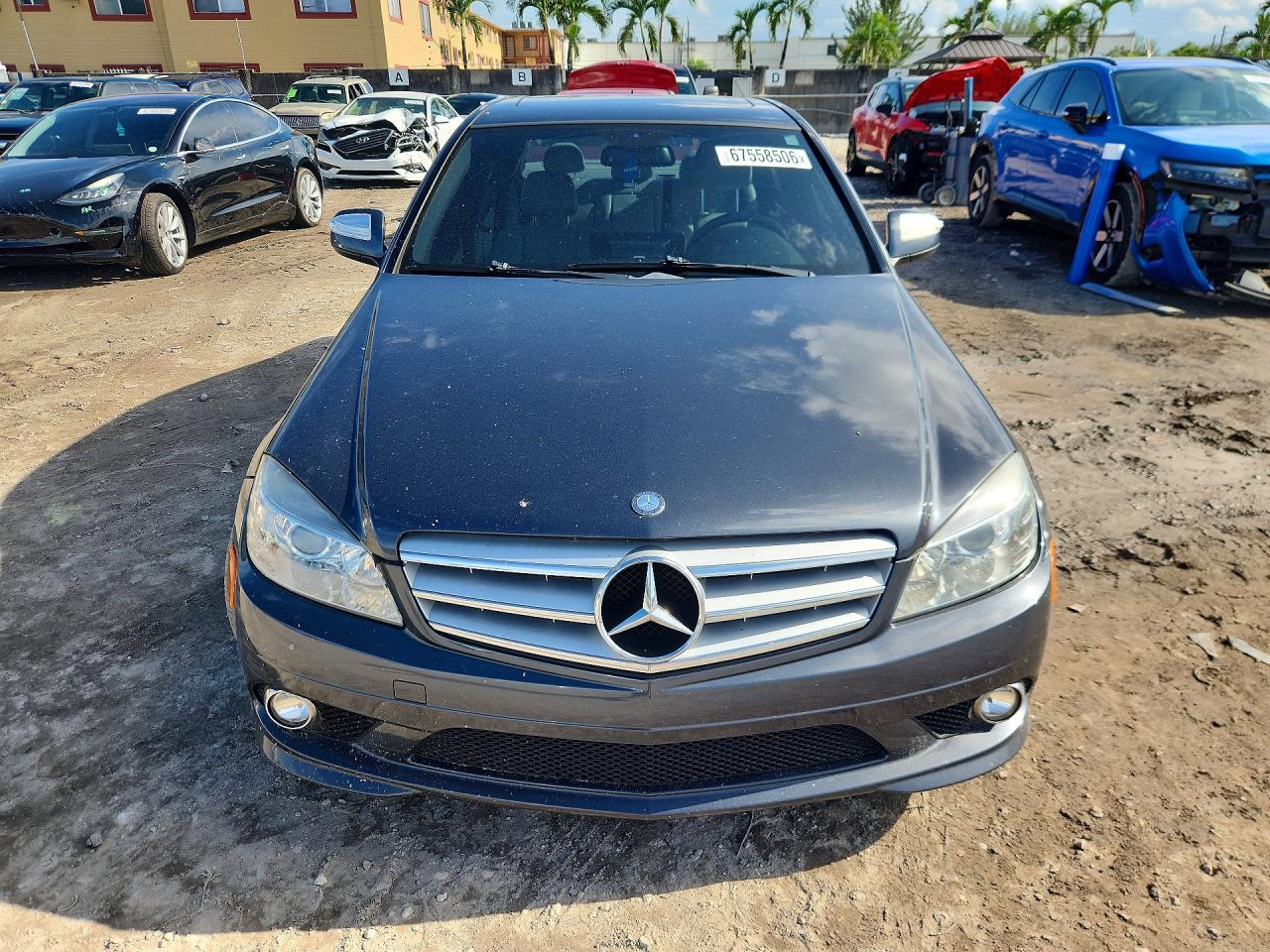 2009 Mercedes-benz C 350 Gray vin: WDDGF56X59R068355