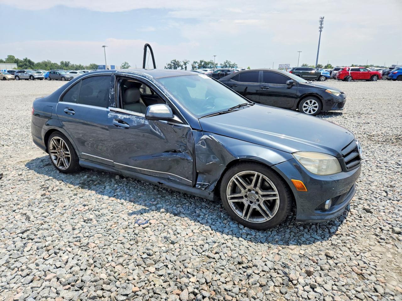 2008 Mercedes-benz C 350 Gray vin: WDDGF56X68F108989