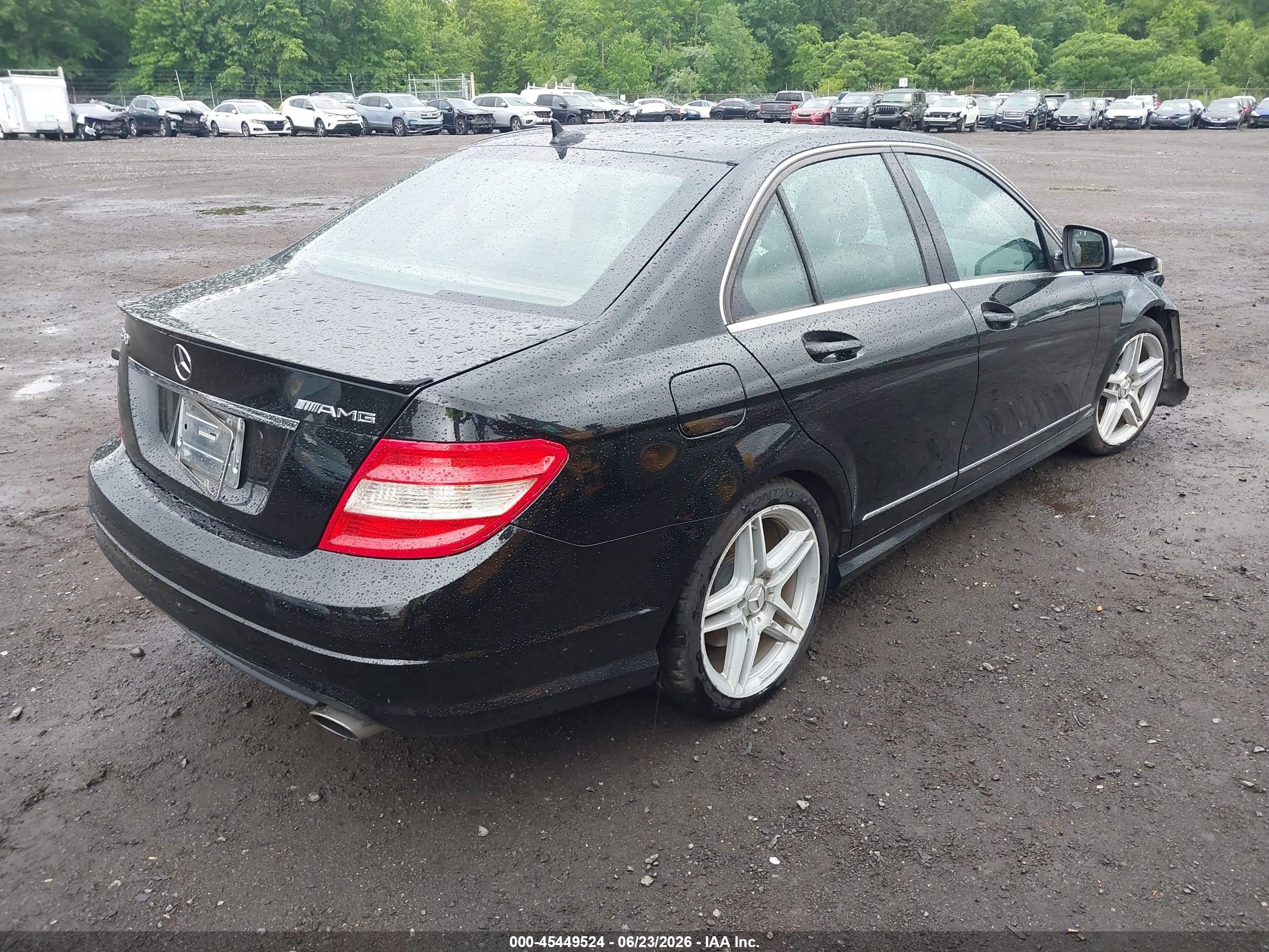 2009 Mercedes-benz C 350 Sport Черный vin: WDDGF56X69R046591