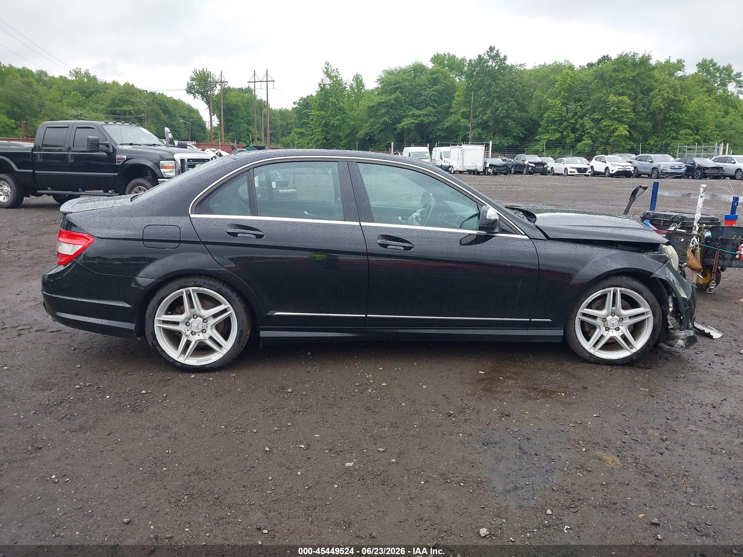 2009 Mercedes-benz C 350 Sport Черный vin: WDDGF56X69R046591