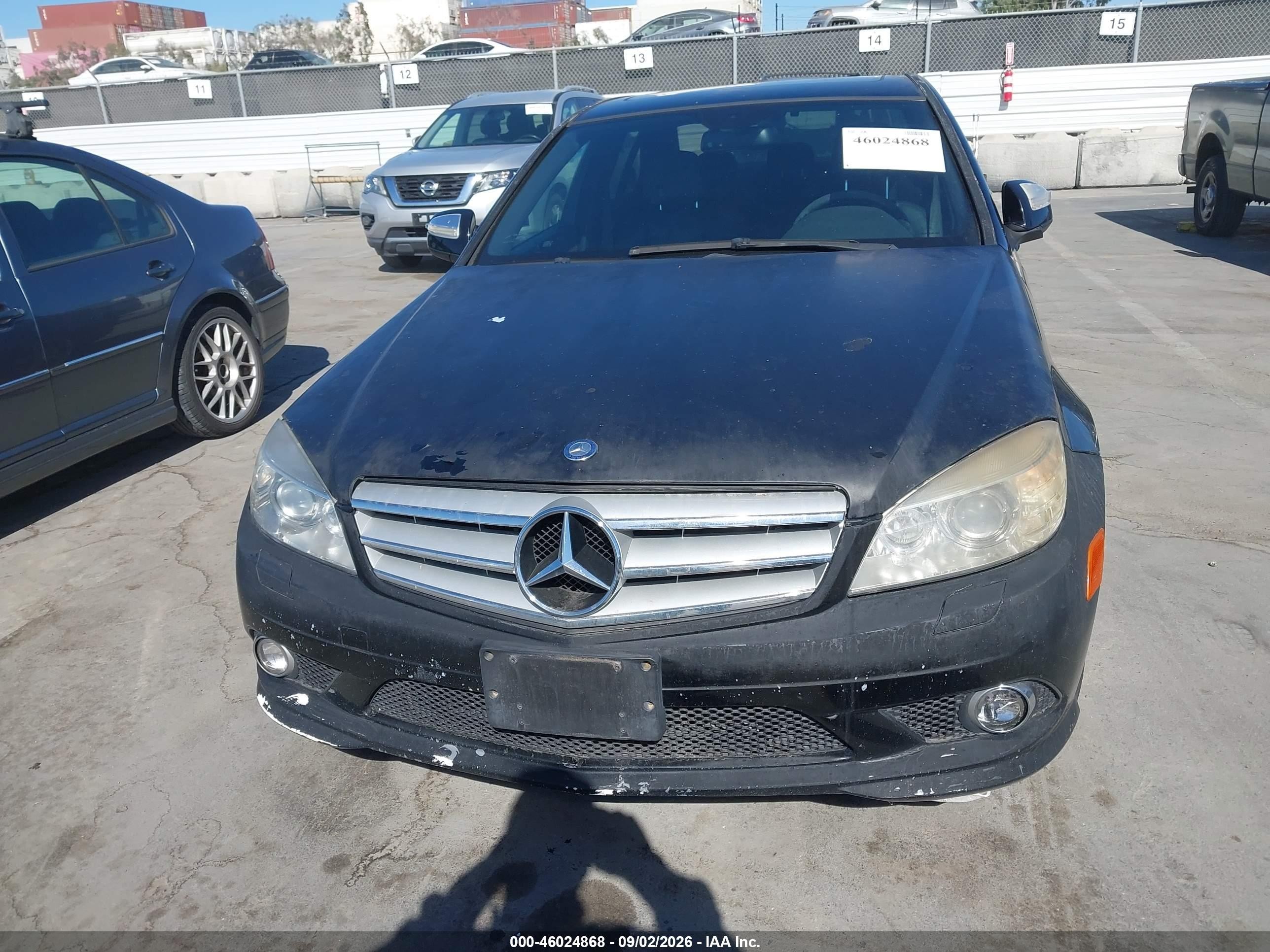 2009 Mercedes-benz C 350 Sport Black vin: WDDGF56X69R064220