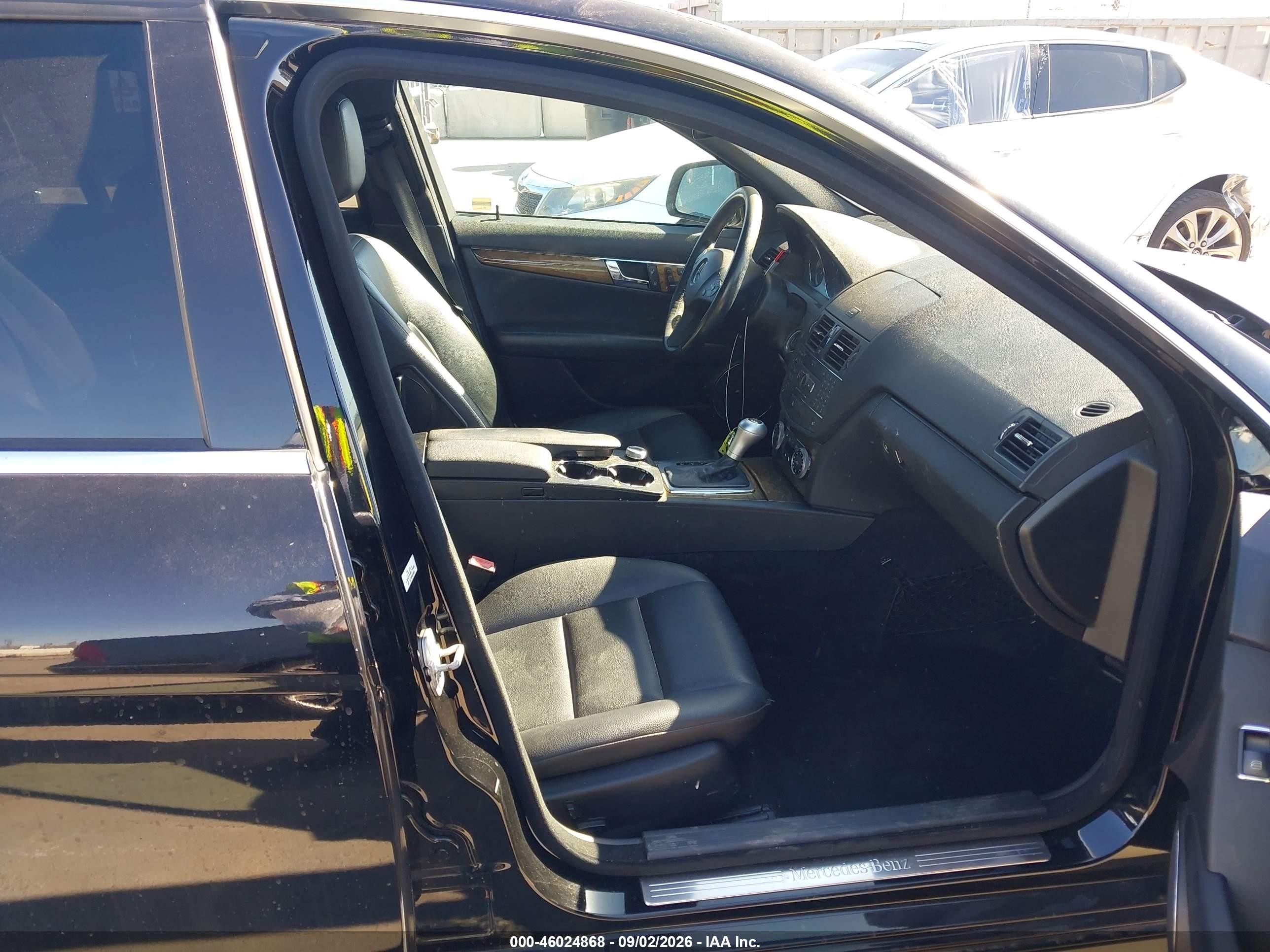 2009 Mercedes-benz C 350 Sport Black vin: WDDGF56X69R064220