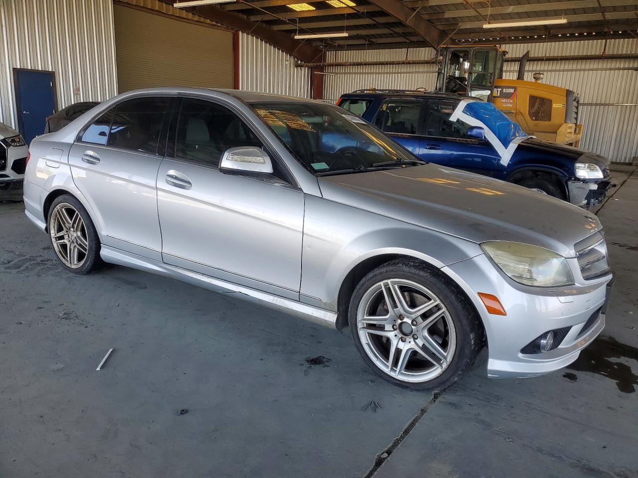 2008 Mercedes-benz C 350 Silver vin: WDDGF56X78F056059