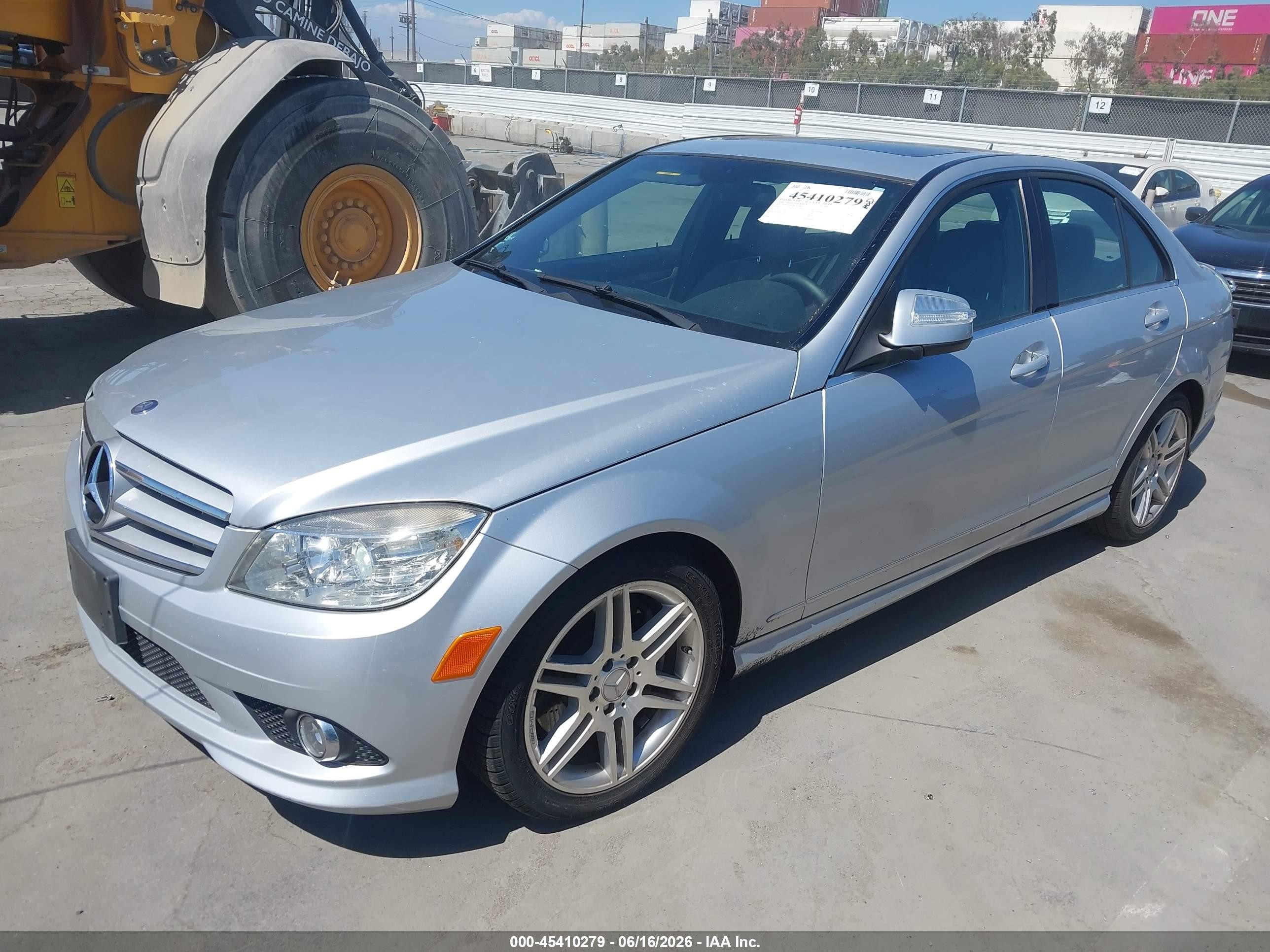 2008 Mercedes-benz C 350 Sport Silver vin: WDDGF56X78F181689