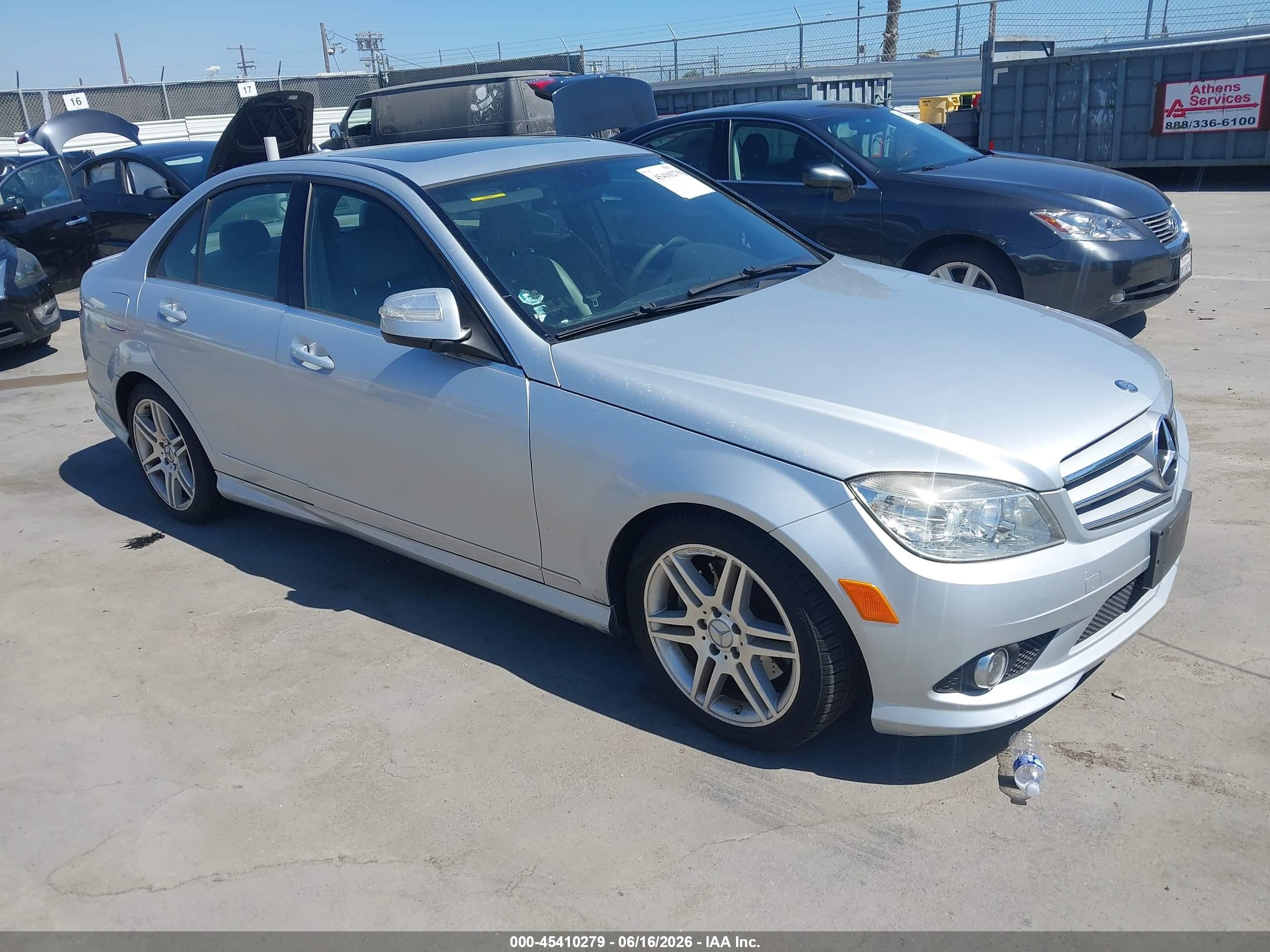 2008 Mercedes-benz C 350 Sport Silver vin: WDDGF56X78F181689